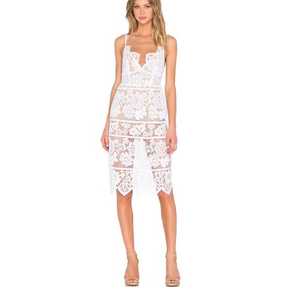 For Love and Lemons white bridal lace dress - Picture 1 of 5